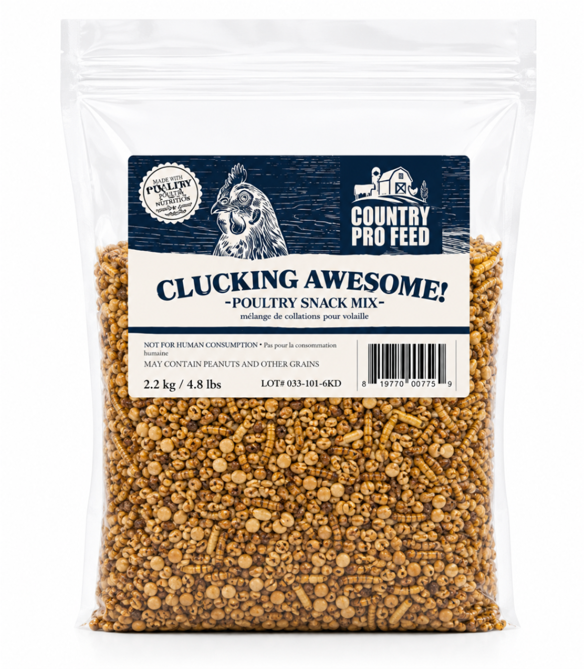 Country Pro Clucking Awesome Poultry Snack Mix 2.2KG
