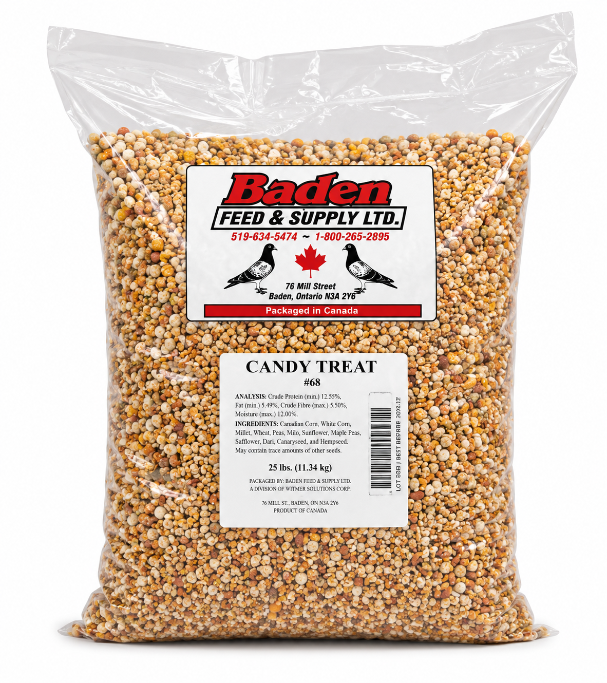 Baden Candy Treat Pigeon Feed #68 25LB (11.34KG)