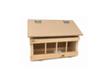 12" Wooden Pigeon Grit Feeder with Hinged Lid