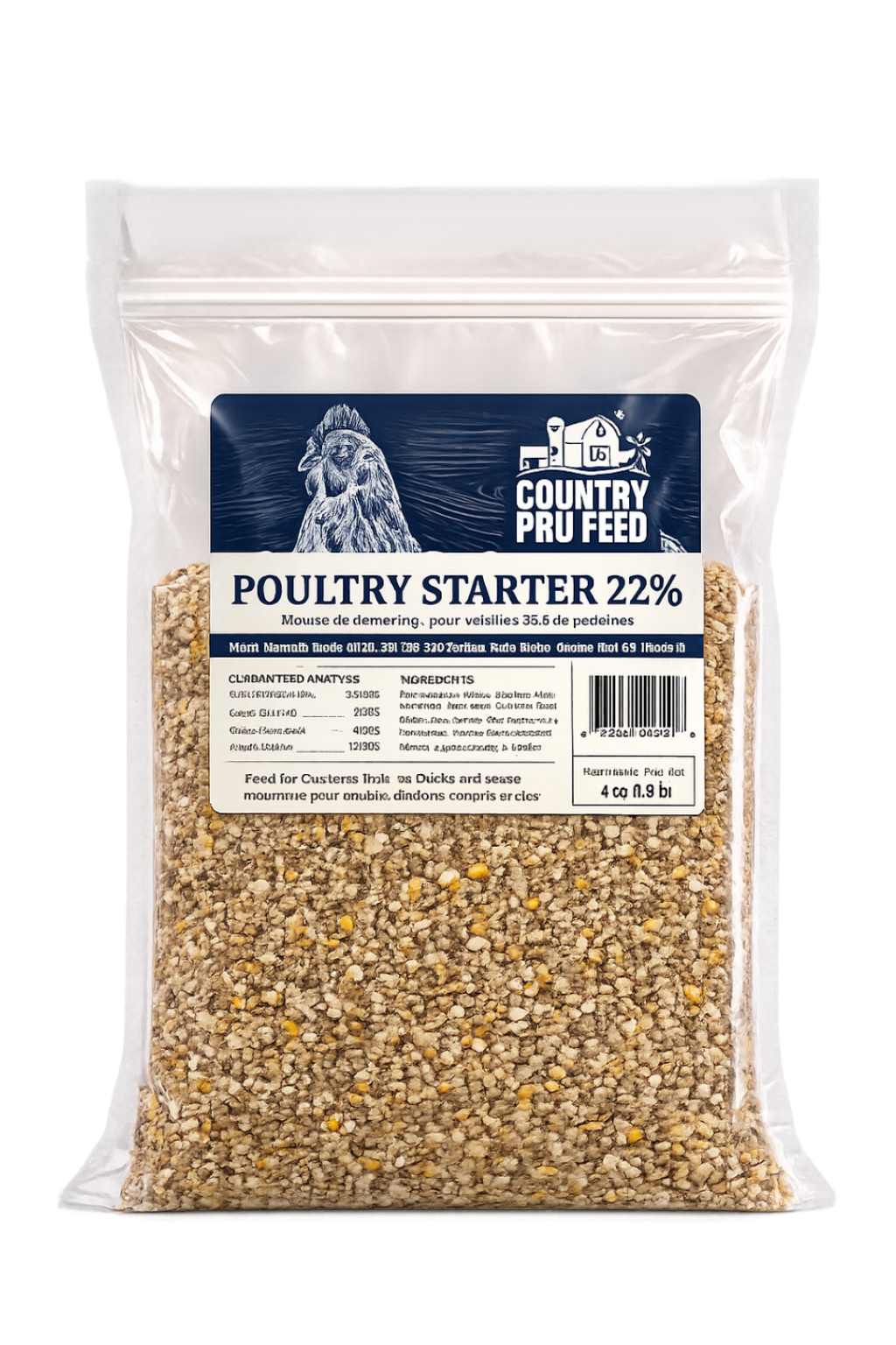 Country Pro Feed Poultry Starter 22% Non Medicated – 4 kg